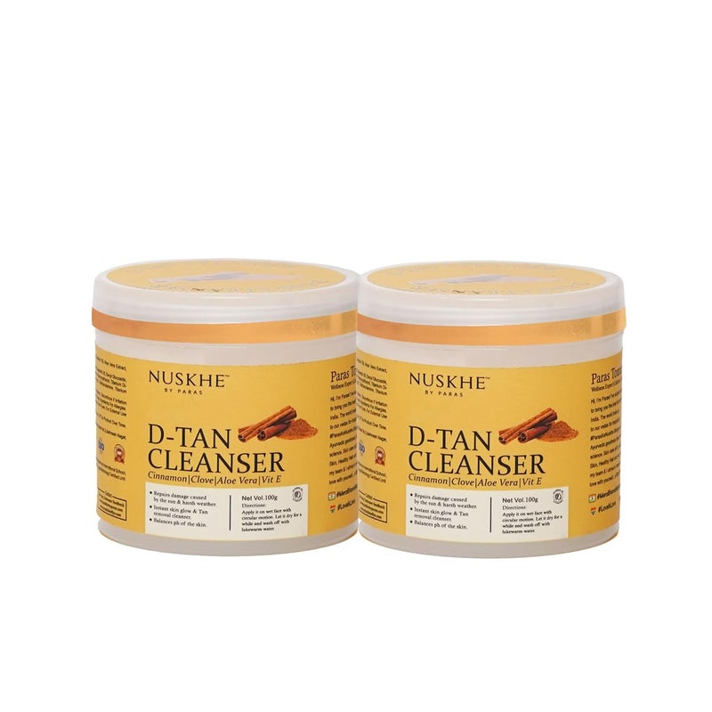 Nuskhe By Paras Nuskhe By Paras  D  Tan Cleanser Pack of 2  100 Gram Each - Image 1