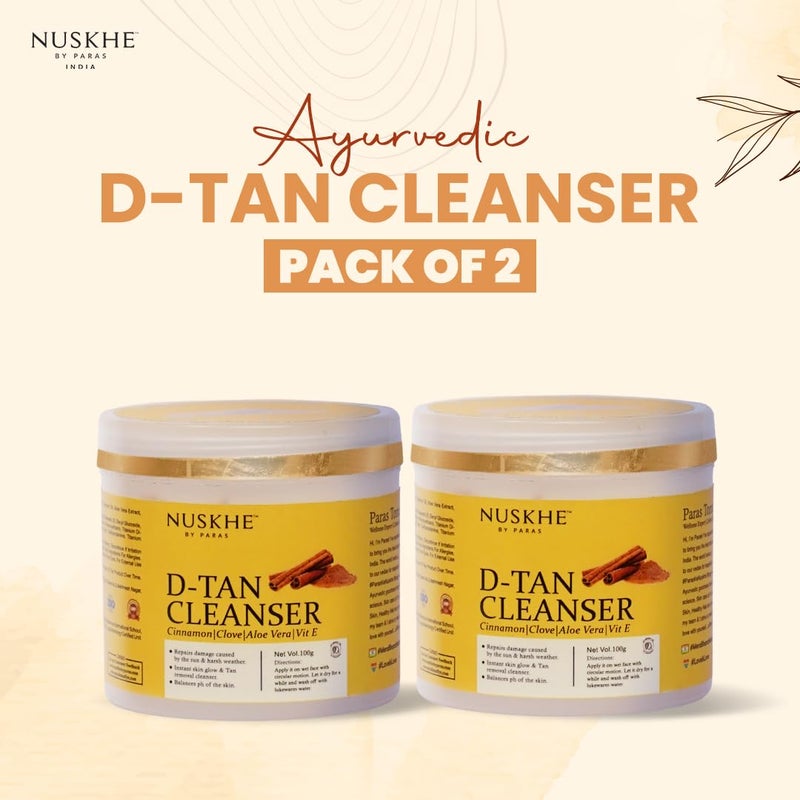 Nuskhe By Paras Nuskhe By Paras  D  Tan Cleanser Pack of 2  100 Gram Each - Image 2