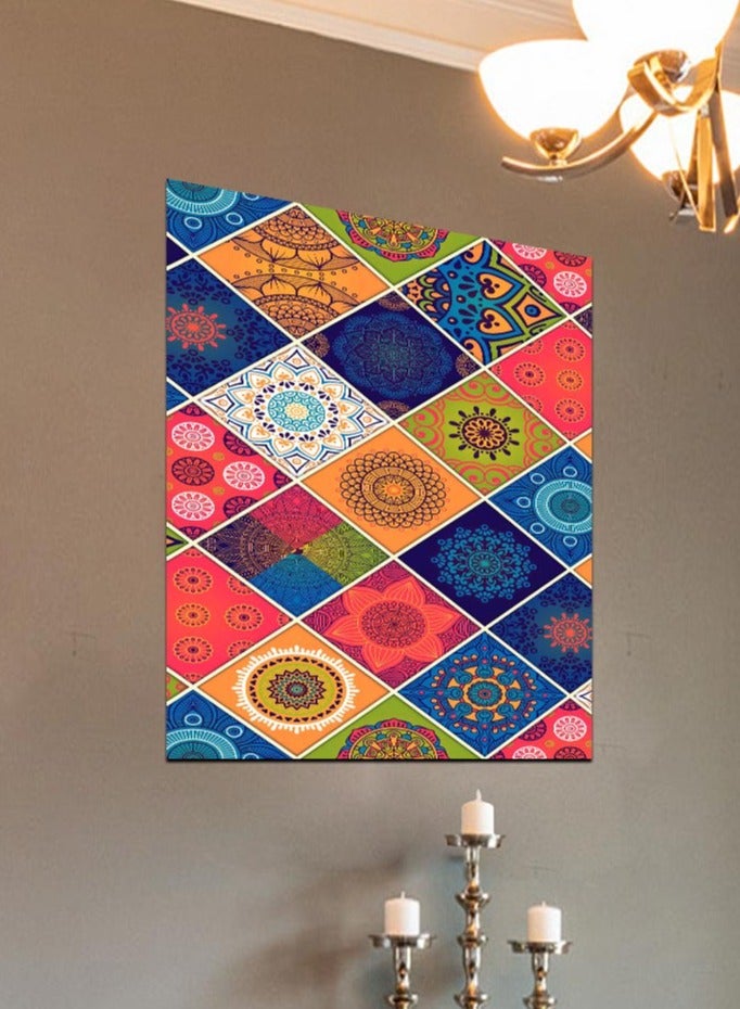 Droplyte Multicolor Abstract Patterns Decorative Wall Art Wall Decor Card Board MDF Home Decor for Living Room, Drawing Room, Office Room and Bedroom 30CM x 40CM  - Image 2