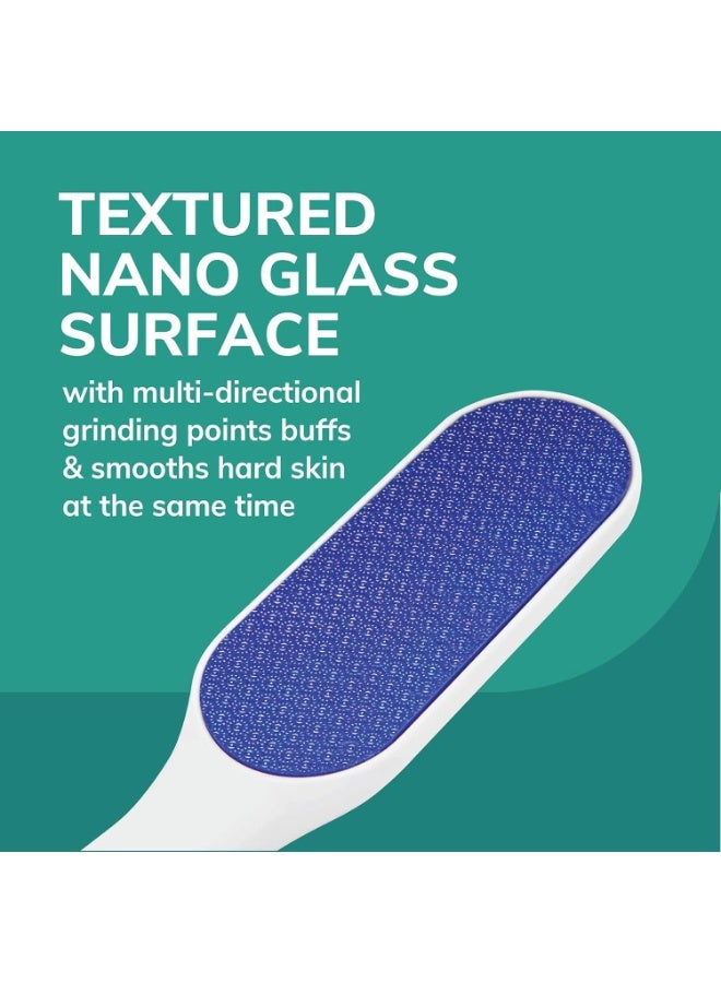 Dr. Scholl's Hard Skin Remover Nano Glass Foot File - Foot Callus Remover, Durable Foot Scrubber, Dead Skin Remover, Hygienic Pedicure Tool, Long Lasting Foot Buffer, Soft Smooth Feet - Image 2