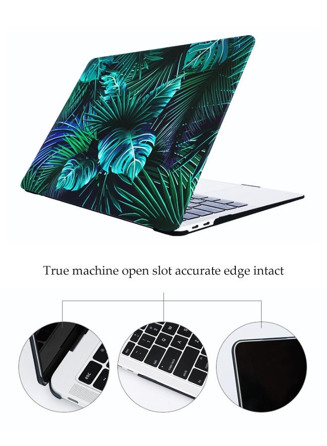 Leaf Printed Protective Case For Apple MacBook Retina 15.4-Inch Green/Blue - Image 2