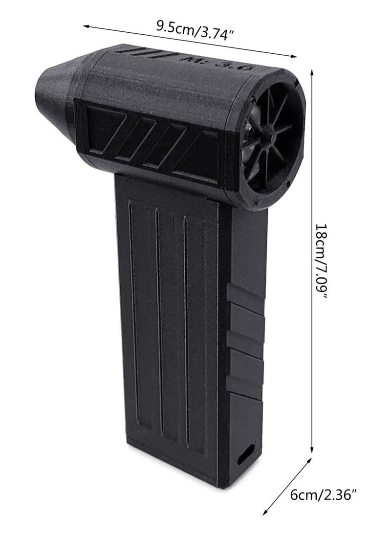 ZLH HITY - Jet Drying Blower, Super Jet Fan Blower 130000 RPM, Portable Mini Jet Blower with 3 Adjustable Speeds, Cordless Air Blower Car Dryer, Computer, Keyboard, Lens - Image 1