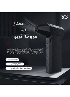 Jet Drying Blower, Super Jet Fan Blower 130000 RPM, Portable Mini Jet Blower with 3 Adjustable Speeds, Cordless Air Blower Car Dryer, Computer, Keyboard, Lens