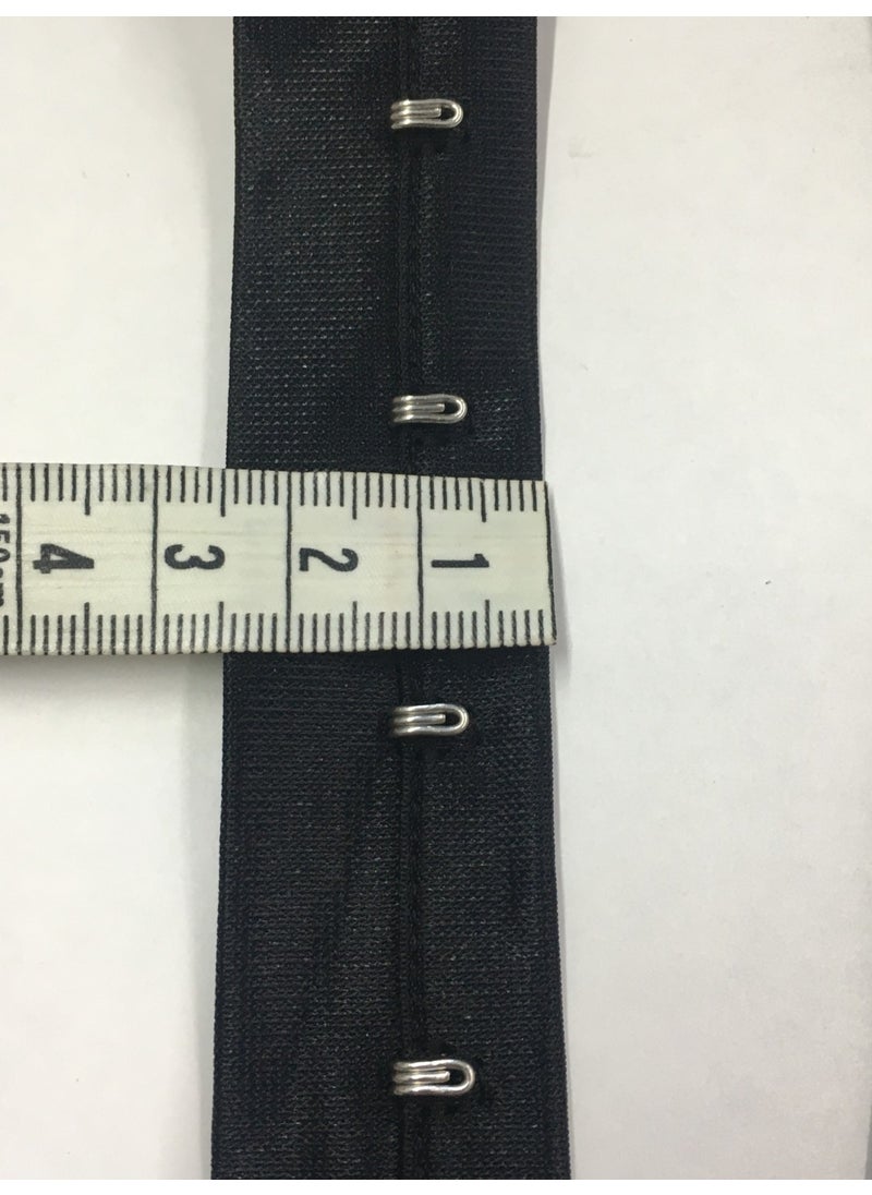 Karan Tuhafiye Karan Haberdashery Stripe Hook 1 Meter Black  - Image 4