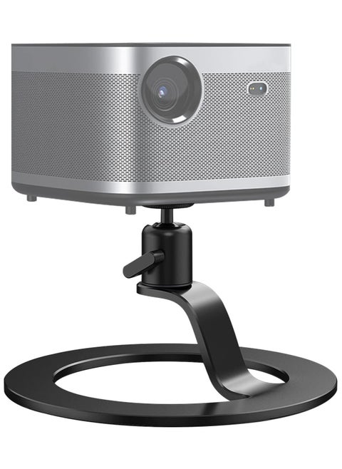 Aluminum Mini Projector Stand 360° Rotation Angle Adjustable Stand with 1/4 Mounting Screw and Ball Head Aluminum Alloy Table Mobile Projector Mount Bracket
