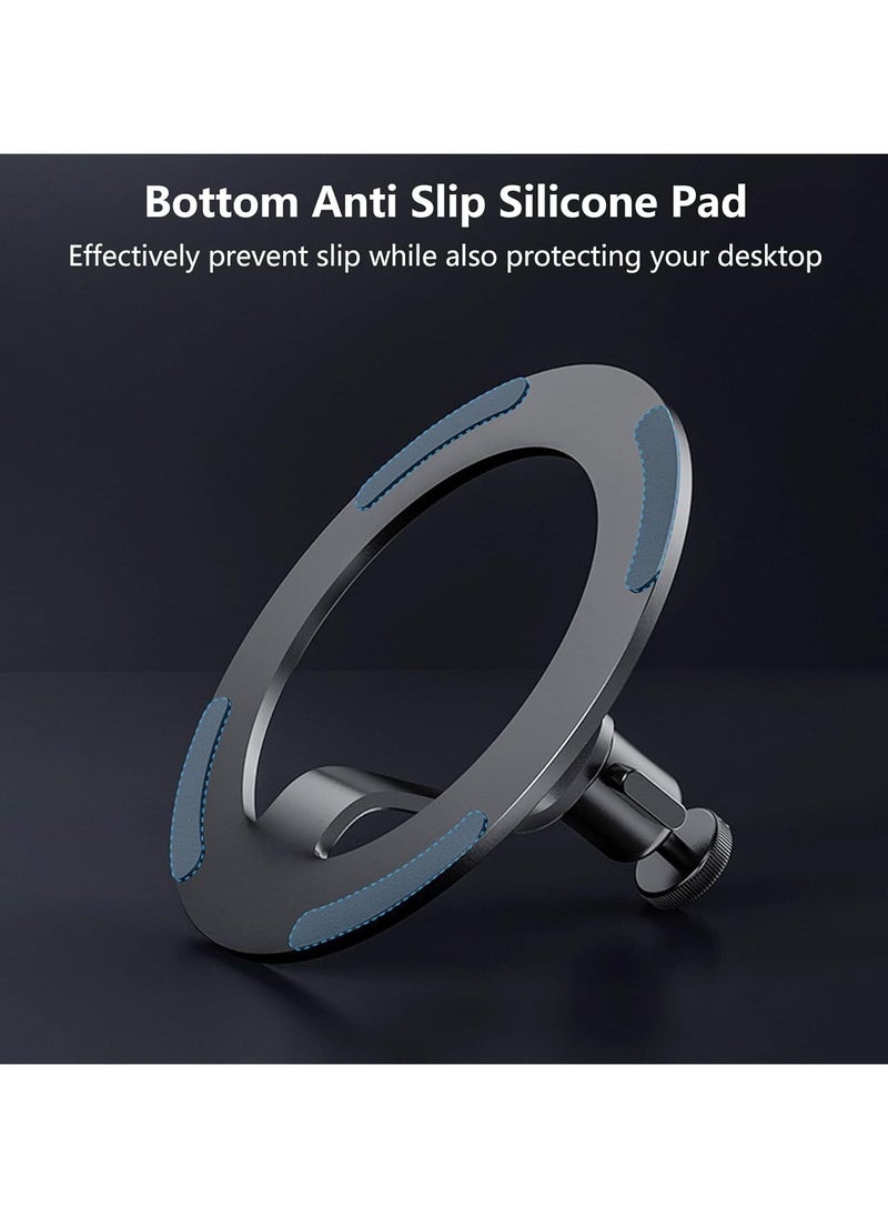 Aluminum Mini Projector Stand 360° Rotation Angle Adjustable Stand with 1/4 Mounting Screw and Ball Head Aluminum Alloy Table Mobile Projector Mount Bracket