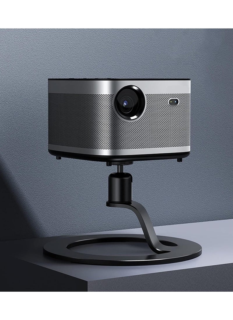 Aluminum Mini Projector Stand 360° Rotation Angle Adjustable Stand with 1/4 Mounting Screw and Ball Head Aluminum Alloy Table Mobile Projector Mount Bracket