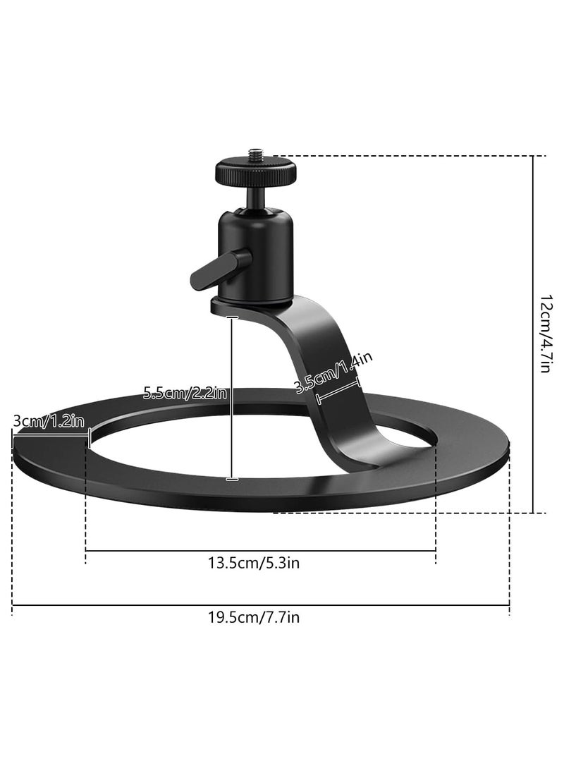 Aluminum Mini Projector Stand 360° Rotation Angle Adjustable Stand with 1/4 Mounting Screw and Ball Head Aluminum Alloy Table Mobile Projector Mount Bracket
