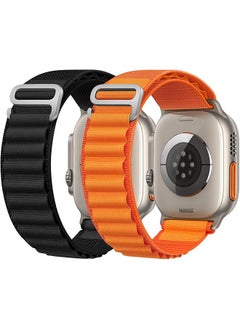 erorex 3 Pack Alpine Loop Compatible With Watch Band 49Mm 45Mm 44Mm 42Mm 41Mm 40Mm 38Mm Women Men Nylon Sport Solo Loop Rugged Strap With G‑Hook For Iwatch Utral Series 8 7 6 5 4 3 2 1 Se  - Image 2