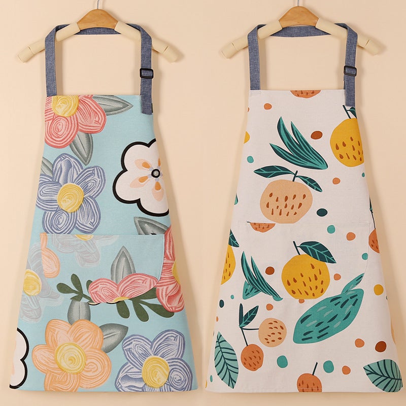 New Fashion Cotton Thickened Dirty Breathable Kitchen Household Work Clothes Labor Protection Apron Overalls - Image 2