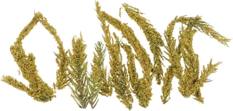 klarako One Box Simulated Shrub Clusters, Aritificial Plants Terrain Grass Tufts, for Model Train Static Scenery Architecture Layout Scale 1:72 1:48 1:35 1:24  Spring Green - Image 3