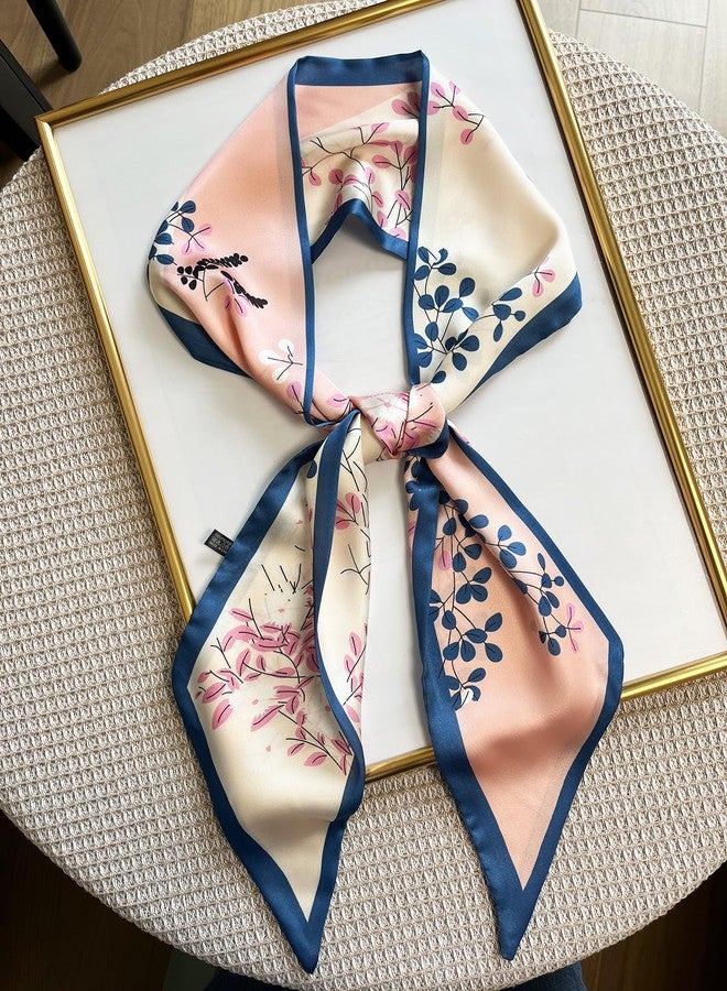 FONYVE Silk Head Scarf for Hair Fashion Headwrap for Women Lightweight Neck Tie - Image 4
