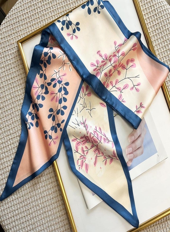 FONYVE Silk Head Scarf for Hair Fashion Headwrap for Women Lightweight Neck Tie - Image 3