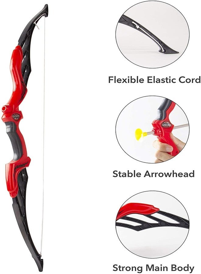 PANCHANI Outdoor/Indoor Archery Set for Kids/Bow and Arrow Target Practice Set/Quiver for Boys Girls Age 3 Years Plastic Toy Multicolour (Orange) - Image 5