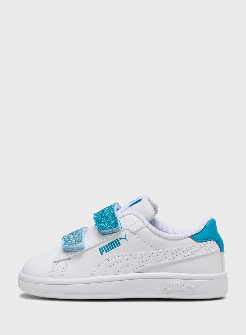 PUMA Youth Smash 3.0 L Glitter Velcro V Inf