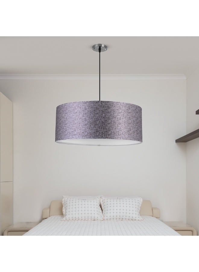 El Rawda Lighting Eimia Ceiling Lamp -1 Layer | modern decorative LED E27 pendant light ceiling lamp hanging | suitable for any room | Color: Silver | Size: 70x50 cm - Image 2