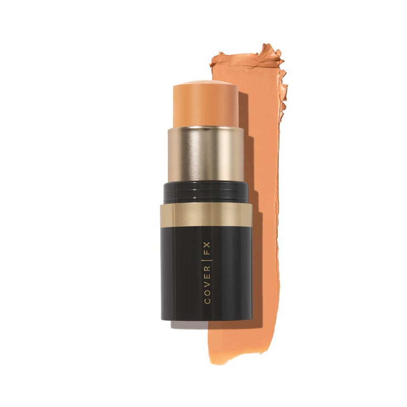 Cover FX Correct Stick Peach Color Corrector Concealer - Bourbon: Neutralize Darkness & Discoloration (Deep to Rich Skin Tones) - Creamy Lightweight Full Coverage - Image 1