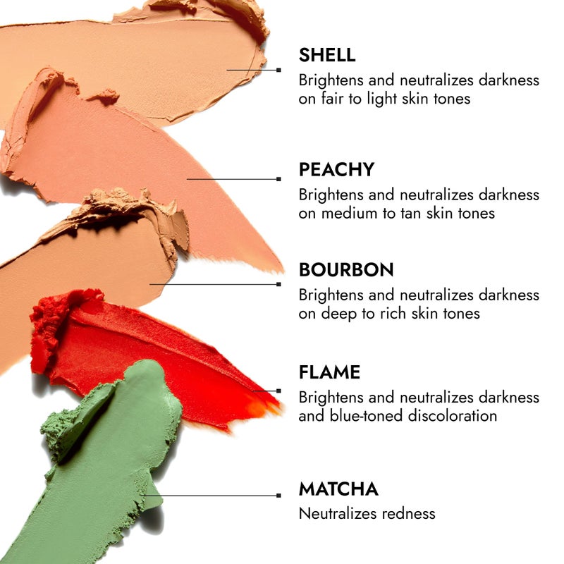 Cover FX Correct Stick Peach Color Corrector Concealer - Bourbon: Neutralize Darkness & Discoloration (Deep to Rich Skin Tones) - Creamy Lightweight Full Coverage - Image 5