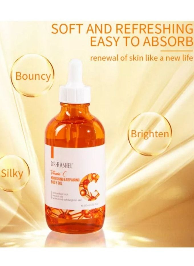 RASHELL Vitamin C Nourishing & Repairing Body Oil 100 ML 