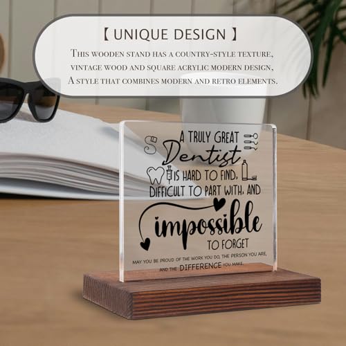 akeke Dentist Gifts, Dentist Office Decor, Dentist Gifts for Women Men, Dentist Appreciation Thank You Gifts Dental Week Desk Decorations Decorative Signs Plaques ABC75 - Image 4
