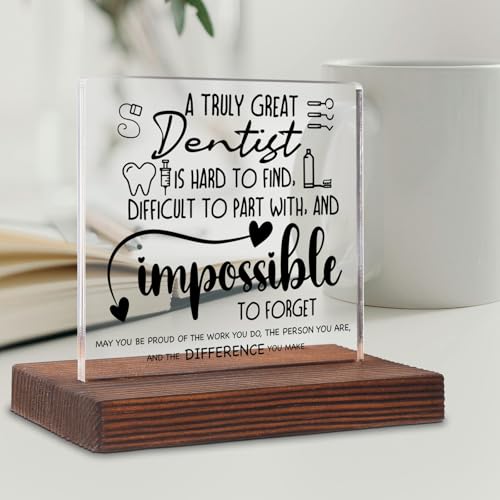 akeke Dentist Gifts, Dentist Office Decor, Dentist Gifts for Women Men, Dentist Appreciation Thank You Gifts Dental Week Desk Decorations Decorative Signs Plaques ABC75 - Image 5