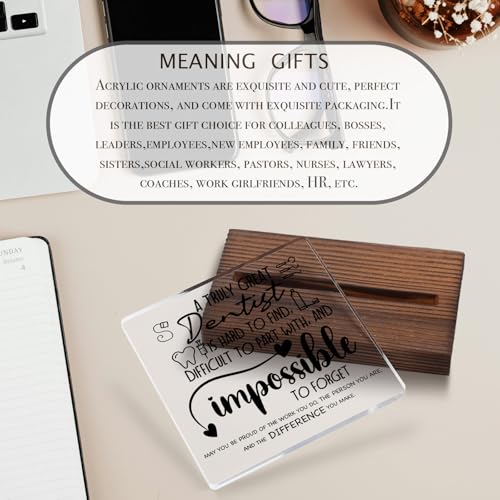 akeke Dentist Gifts, Dentist Office Decor, Dentist Gifts for Women Men, Dentist Appreciation Thank You Gifts Dental Week Desk Decorations Decorative Signs Plaques ABC75 - Image 2