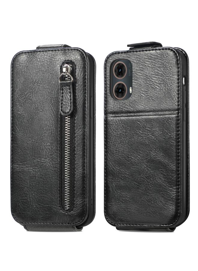 S-TOP Case For Motorola Moto G85 Zipper Wallet Vertical Flip Leather Phone Case - Image 2