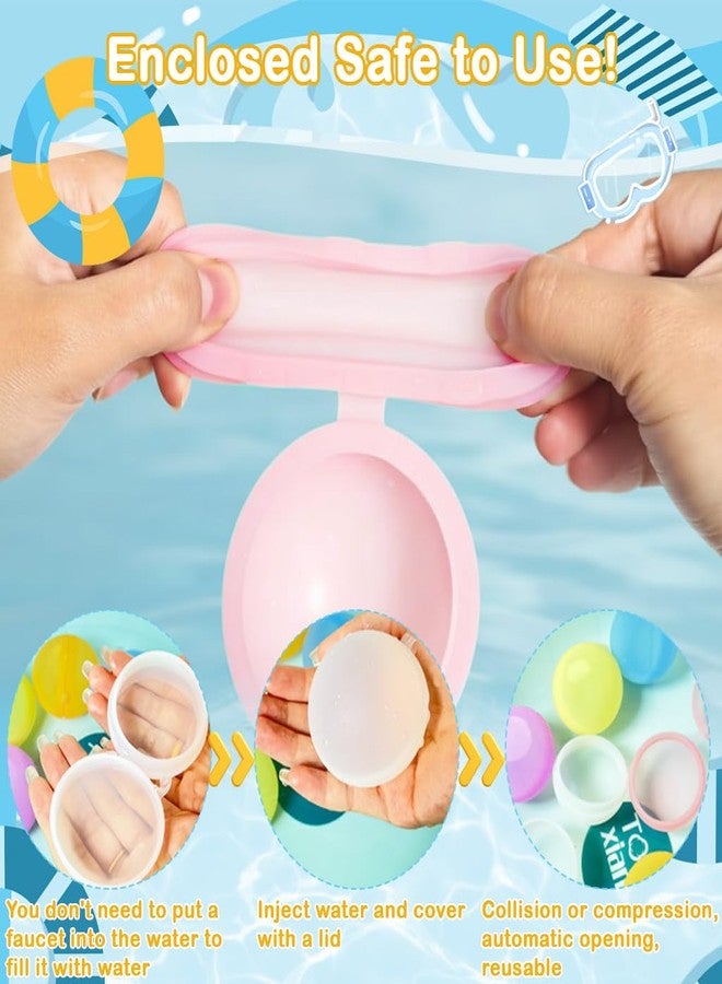 PATPAT® 14Pcs Reusable Water Balloon for Kids Set with Mesh Storage Bag Silicone Safe Soft Squeeze Splash Balls, Fun Activity Bath Toys for Kids, Toddler Swimming Pool & Outdoor Games - Image 5