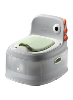 Babycare Babycare - 3-in-1 Non-Slip Toddler Potty Chair, Dino Design, Winter Gray, Safe Baby Potty Training Seat, BPA-Free, Leak-Proof, Easy Clean, Portable, Durable, Eco-Friendly, International Safety Approved  - Image 1