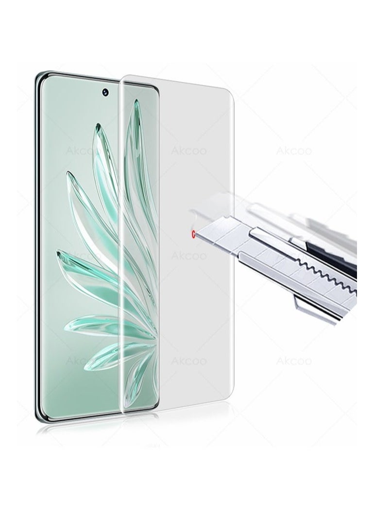 Generic - We are pleased to offer a curved ZC Glass Screen Protector featuring Full UV Glue and LED Lamp Curing, Delicate Touch, and Anti-Explosion Finger Print Unlock for the Huawei Pura 70 Pro plus - Image 1