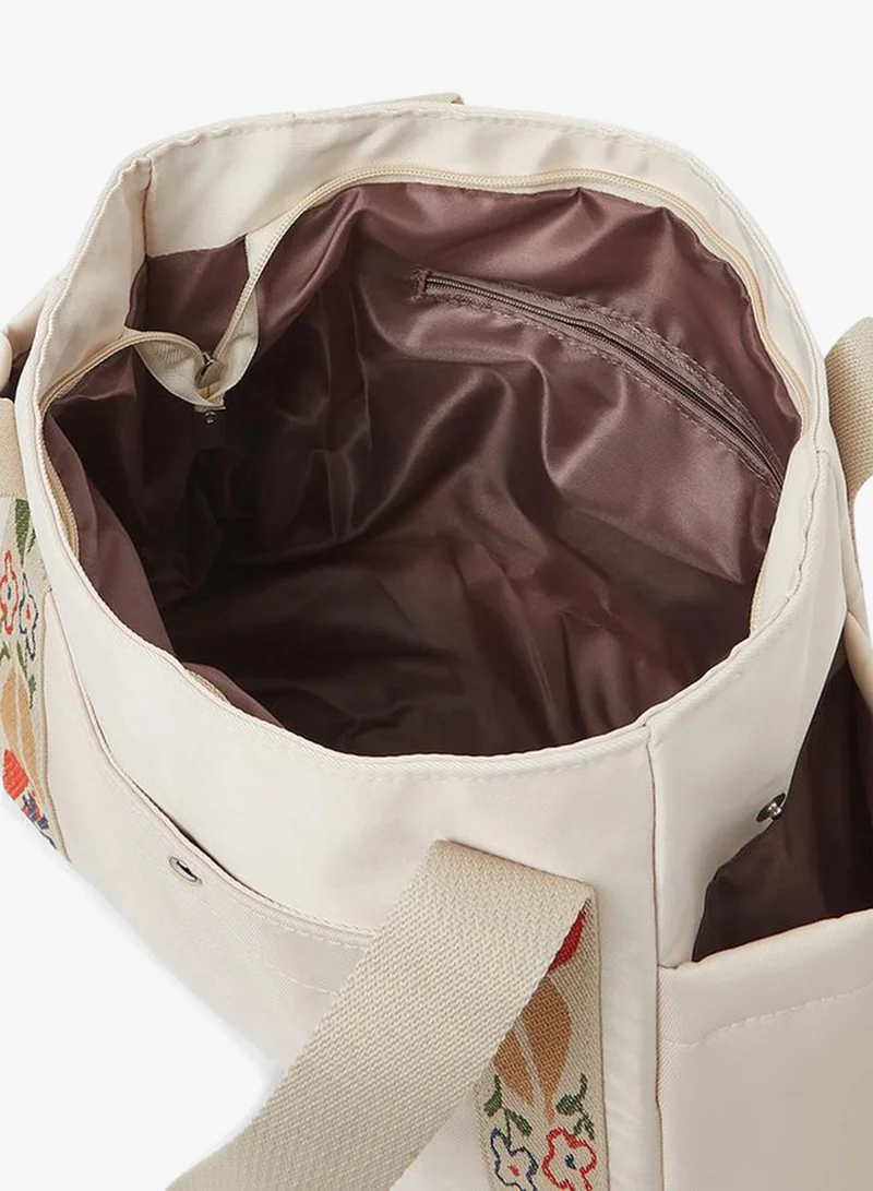 Styli  Styli Printed Strap Shopper Bag for Women | Best Price UAE