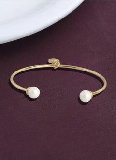 Just Peachy Just Peachy Women Gold-Plated Bangle-Style Bracelet, Elegant and Classic Design, Adjustable Fit, Hypoallergenic and Tarnish-Resistant, Premium Quality Jewelry  - Image 3