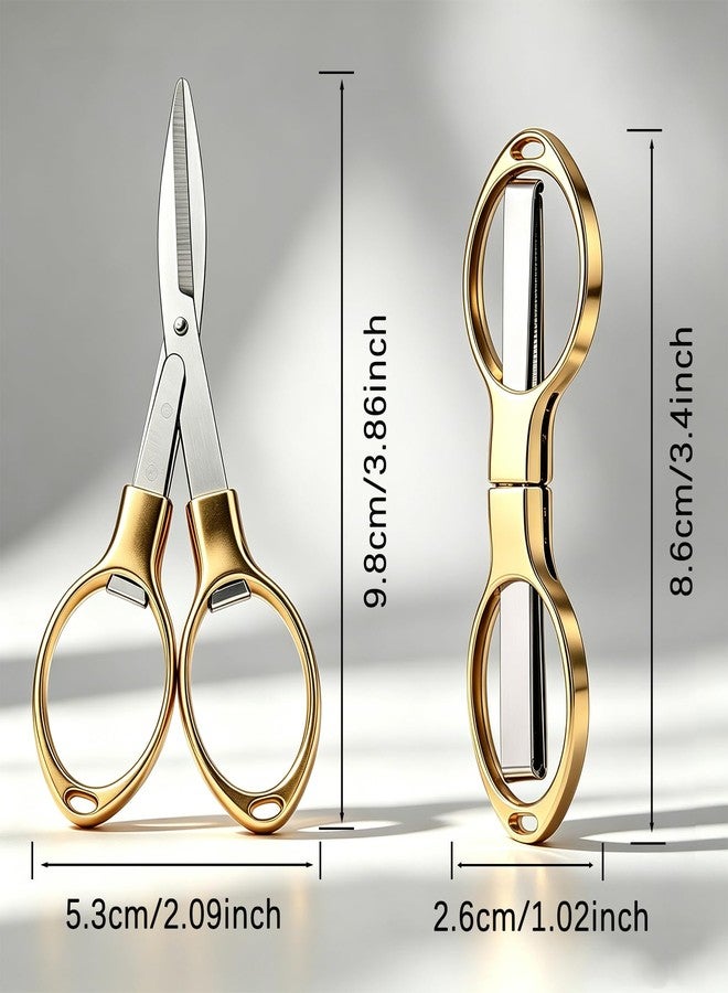 Haligily Folding Scissors, TSA Compliant and Portable, Compact, Safe Travel Scissors, Stainless Steel Retractable, 1 Pcs - Image 2