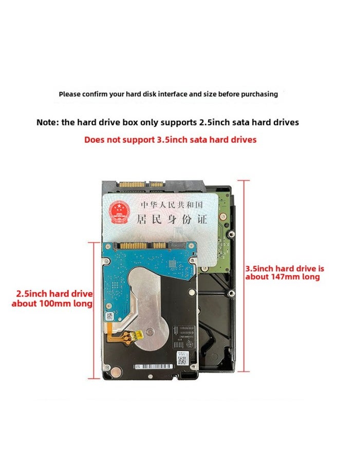 Generic Mobile Hard Disk Box Usb3.1 External 2.5 Inch Sata Notebook Ssd Solid State Mechanical Typecbz-Color:▓ 5gbps Rate/hot Plug░  - Image 5