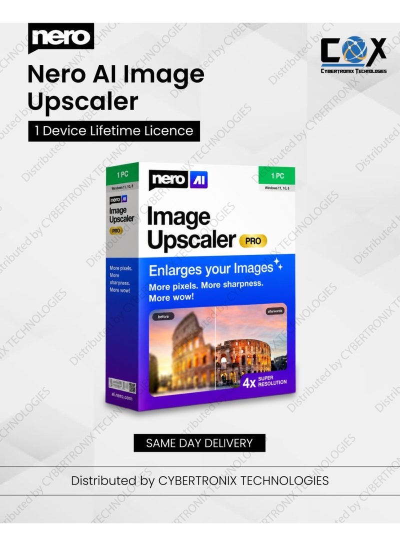 Nero AI Image Upscaler | 1 Device for Lifetime | Digital License | Same Day Delivery
