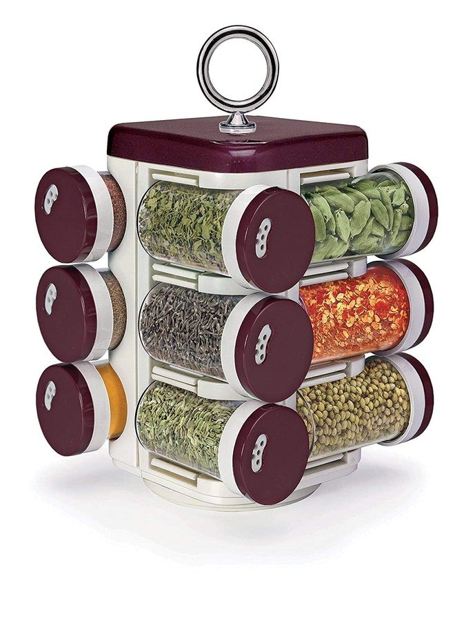 Anugrah Mart Bottle Storage Shelf Clips Seasoning Bottle Kitchen Rack Simple Spin Kitchen Seasoning Organizer - Image 1