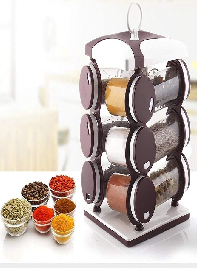 Anugrah Mart Bottle Storage Shelf Clips Seasoning Bottle Kitchen Rack Simple Spin Kitchen Seasoning Organizer - Image 2