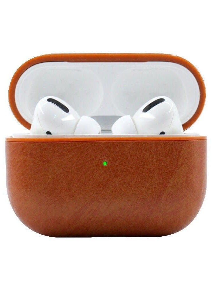 AirPods 4th Generation Case Leather Case, Compatible with AirPods 4 Gen (2024) (USB-C), Compatible with MagSafe, Drop Protection Cover with Lanyard, Orbit Hybrid Case, Brown - Image 5