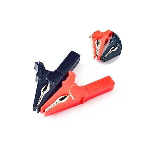 CentIoT - 2PCS 85mm Full Insulated Protective nickel coated Alligator Crocodile clip - for Multimeters Electronic Diagnostic tool - 1000V 32A 25MM Jaw Opening - Image 4