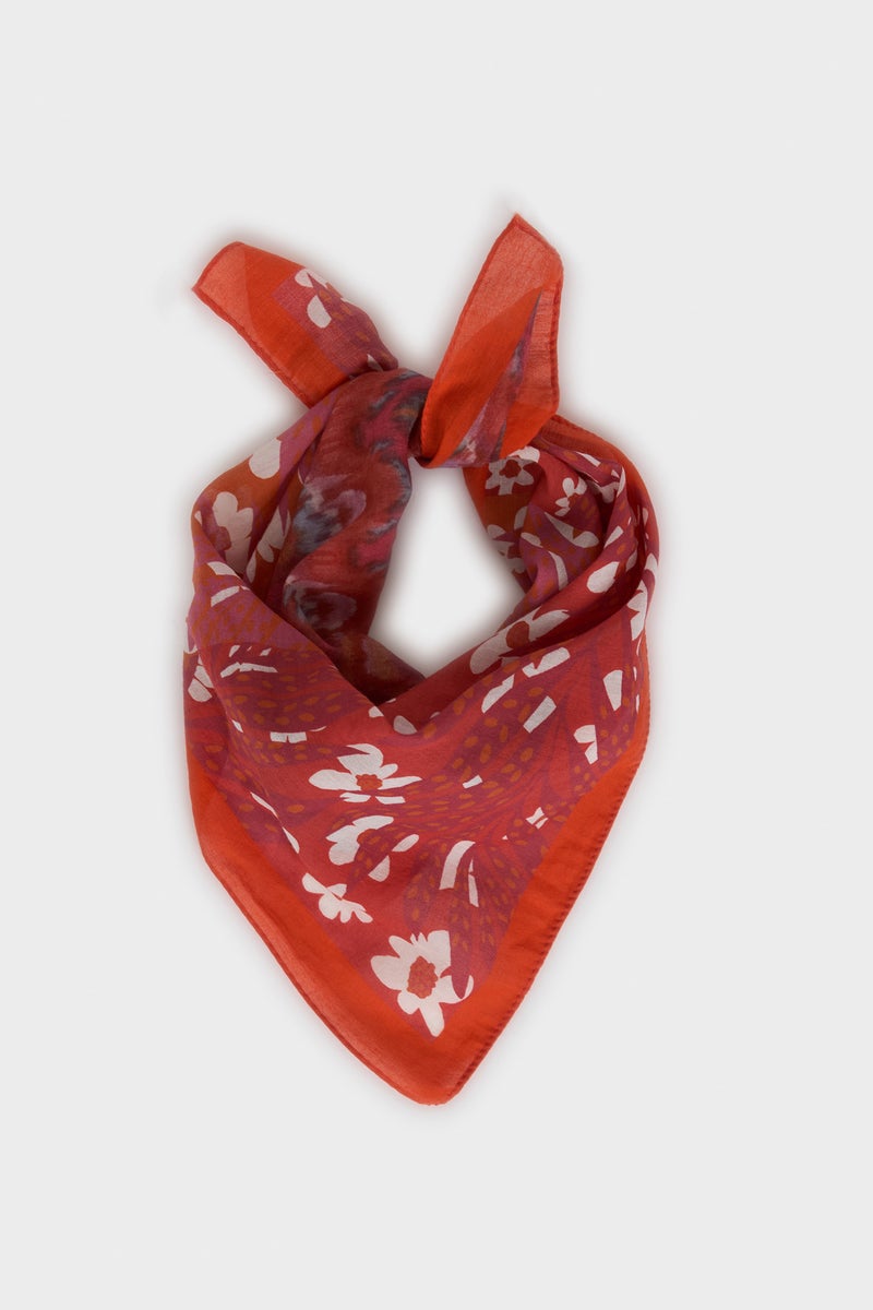 DeFacto Red Woman Woman Printed Bandana Casual - Image 1