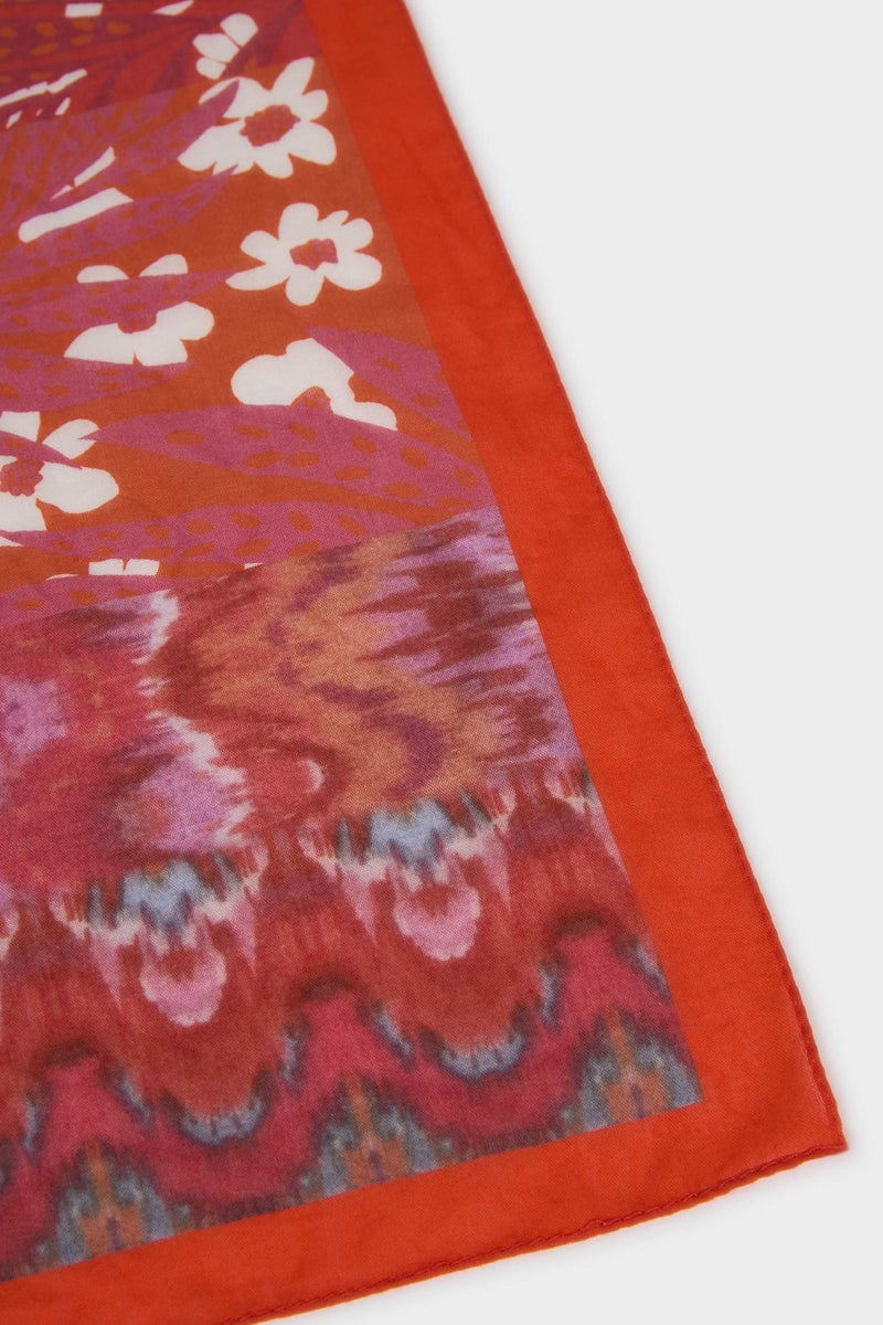 DeFacto Red Woman Woman Printed Bandana Casual - Image 3