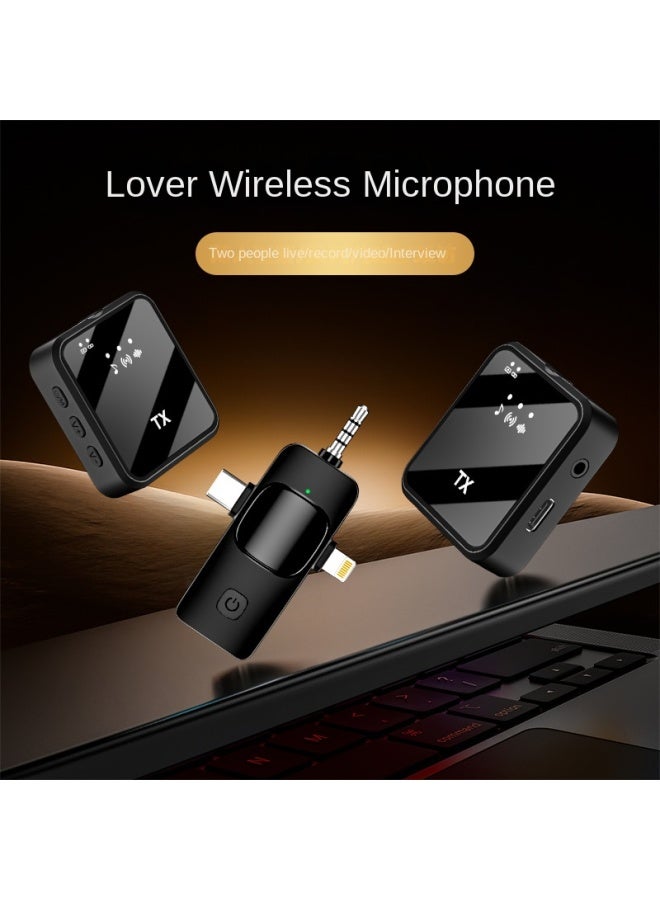 Neutral F11 Intelligent Noise Reduction Wireless Lapel Microphone Three-in-one Tiktok Microphone Outdoor Equipment - Image 2