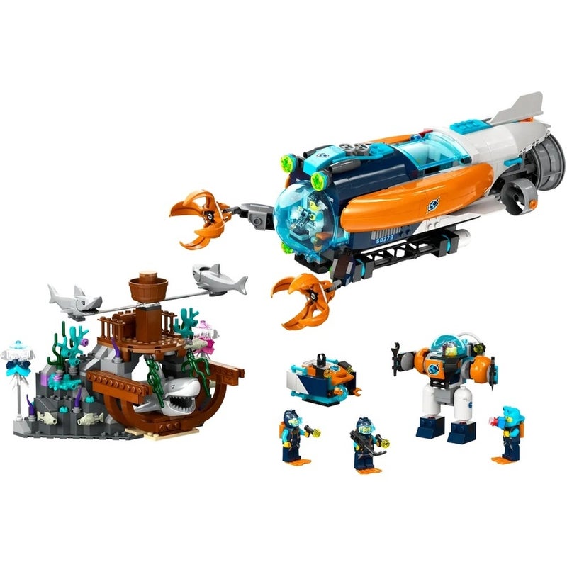 LEGO - City Deep Sea Explorer Submarine 842 Pieces - 60379 - Image 2