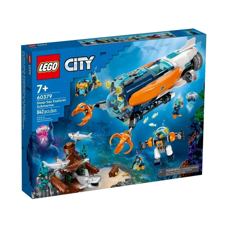 LEGO - City Deep Sea Explorer Submarine 842 Pieces - 60379 - Image 1