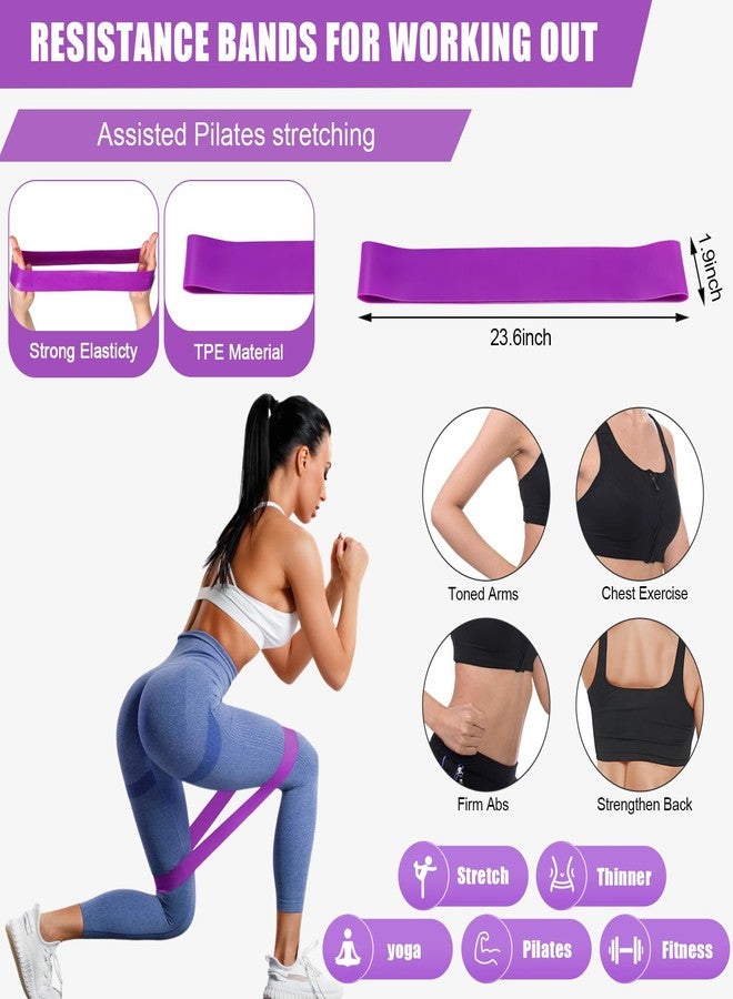 Soulchen 30 Pcs Exercise Pilates Ball 9 Inch with Bags Resistance Bands 25-30 lbs for Working Out Exercise Equipment Set for Yoga Stability Barre Training Stretching Physical Posture Training Gym - Image 2