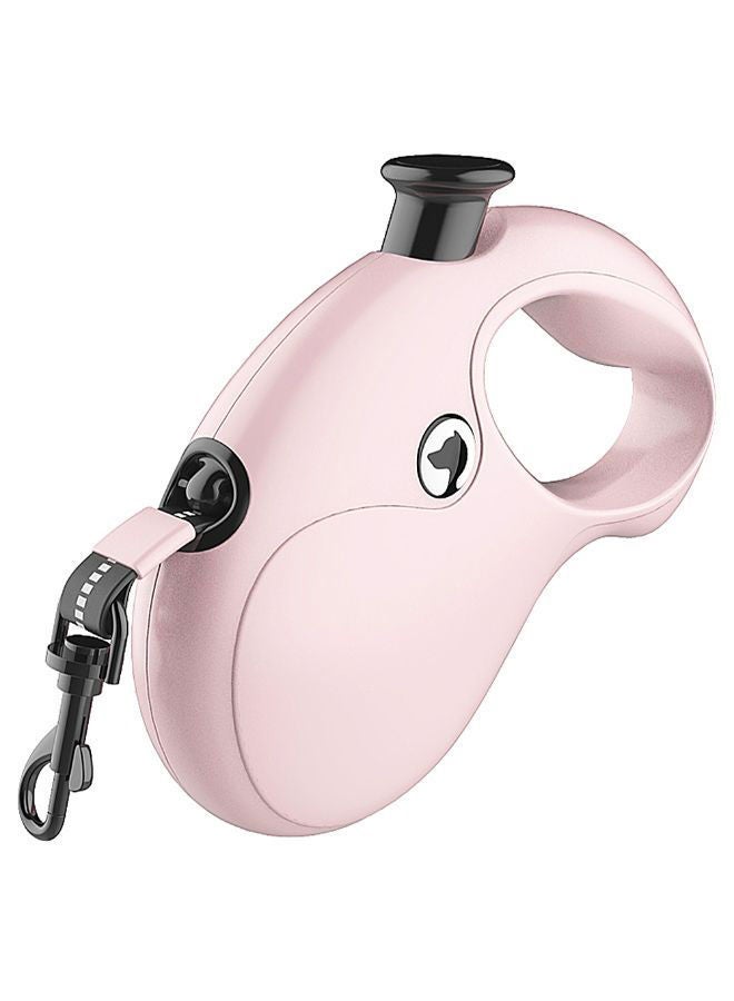 NIBEMINENT Retractable Pet Leash Pink/Black 196inch 