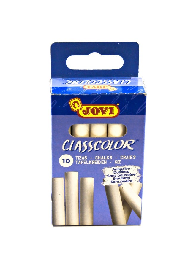 جوفي طباشير كلاس كولور أبيض، ١٠ قطع