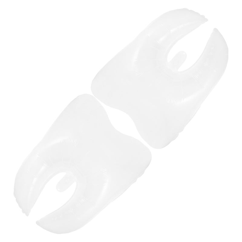 2pcs White Tooth Balloons 2pcs Shaped Balloons Graduation Baby Shower Party Balloons For Tooth Clinic Teeth Theme Party Supplies - Image 4
