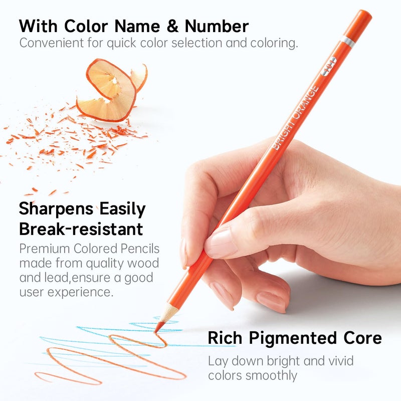 Shuttle Art 180 Coloring Pencils for Adults, Soft Core Coloring Pencils Set with 4 Sharpeners, Professional Color Pencils for Artists Kids Adults Sketching and Drawing - Image 3