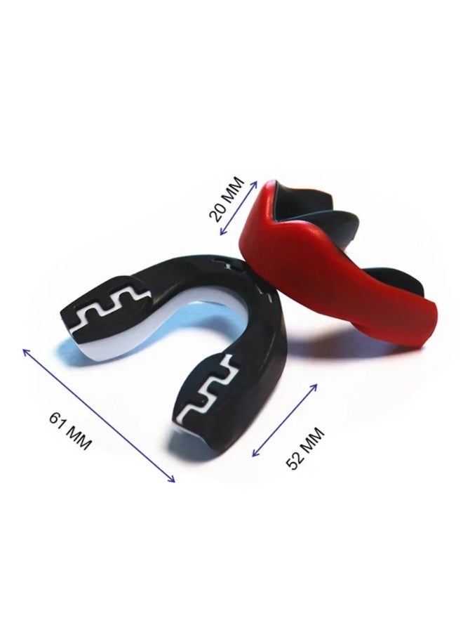 Chabeia Mouthguard Slim Fit, Adults and Junior Mouth Guard with Case for Boxing, Basketball, Lacrosse, Football, MMA, Martial Arts, Hockey and All Contact Sports (Adults 12+ Years, Black Fangs) - Image 3